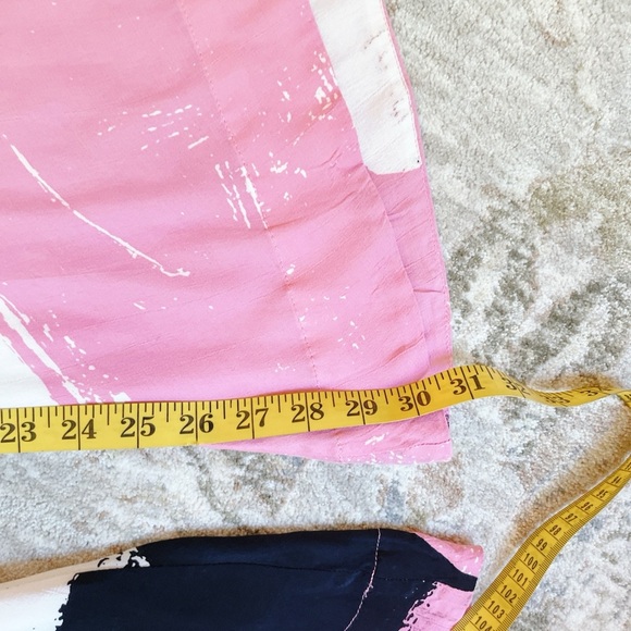 SWF Wide Leg Flowy Pants Pink Combo Graphic - Picture 12 of 12